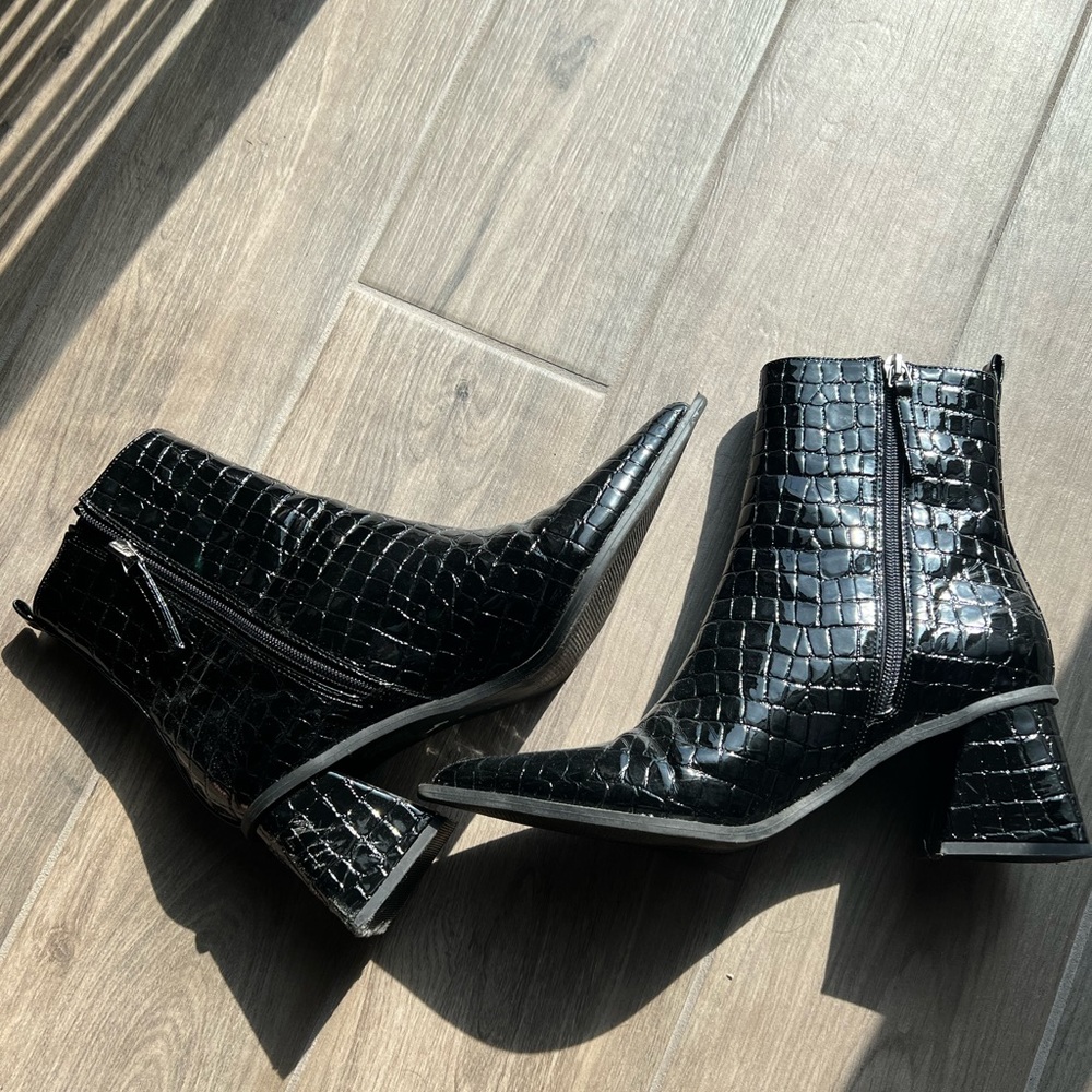 Top shop croc boots